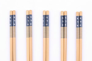 Set de 5 paires de baguettes chinoises en bambou Kutoyama - Modèle 3