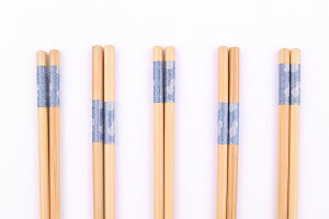 Set de 5 paires de baguettes chinoises en bambou Kutoyama - Modèle 5