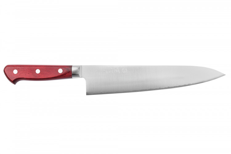 Couteau de chef japonais artisanal Takamura SGR 21cm acier SPG2
