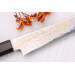 Couteau universel 15cm japonais artisanal Hatsukokoro Hayabusa Rainbow Damas