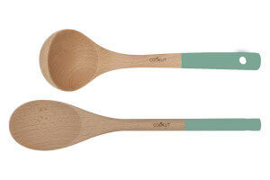 Set cuillère et louche Cookut en bois