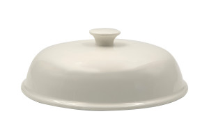 Couvercle à pain pour cocotte Cookut 24cm en céramique blanche
