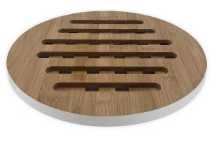 Dessous de plat Cookut rond 28cm en bambou