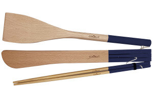 Set de 3 ustensiles Cookut en bois pour L'Incroyable Poêle et L'Incroyable Wok