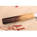 Couteau yanagiba 24cm japonais artisanal Nakamura Kaishin Saku WS2 en chêne