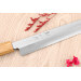 Couteau yanagiba 24cm japonais artisanal Nakamura Kaishin Saku WS2 en chêne