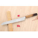 Couteau yanagiba kiritsuke 27cm japonais artisanal Nakamura Kaishin Saku WS2 en chêne