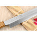 Couteau yanagiba kiritsuke 27cm japonais artisanal Nakamura Kaishin Saku WS2 en chêne
