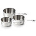 Set de 3 casseroles Beka Maestro 16-18-20cm en aciers inoxydable 18/10 avec 2 becs verseurs