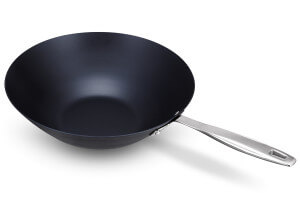 Wok Beka Maestro 31cm antiadhérent en acier carbone