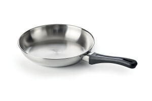 Poêle Beka Polo en acier inoxydable 18/10 et poignée en bakélite