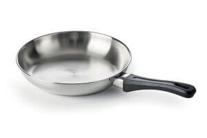 Poêle Beka Polo en acier inoxydable 18/10 et poignée en bakélite