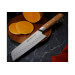 Couteau santoku alvéolé 18cm 32 Dumas Signature manche en chêne vert