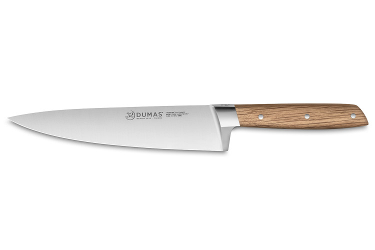Couteau de chef 20cm 32 Dumas Signature manche en ch&ecirc;ne vert