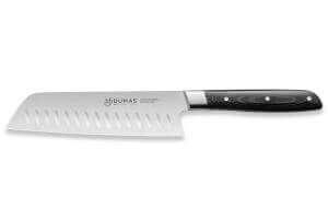 Couteau santoku alvéolé 18cm 32 Dumas Signature manche en micarta