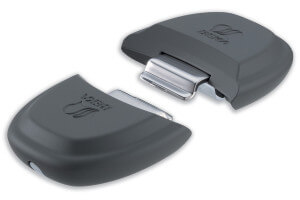 Set de 2 anses amovibles Beka Select grises en acier inoxydable et bakélite