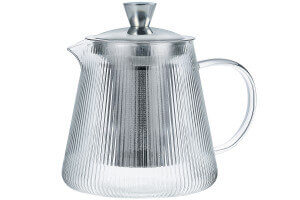 Théière Cristel Darjeeling 1,2L en verre borosilicate avec filtre démontable