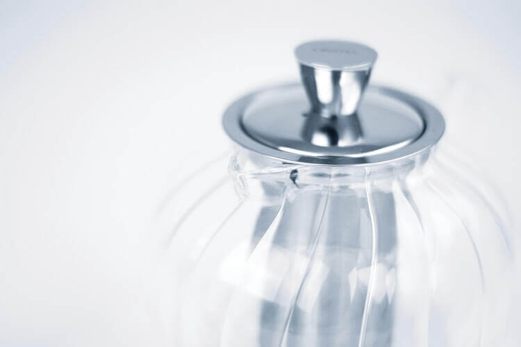 Théière Gyokuro Cristel 0.8L - Verre Borosilicate Résistant - Filtre Inox Amovible - Bec Anti-goutte - Lavable Au Lave-vaisselle