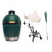 Pack Big Green Egg Medium barbecue + convEGGtor + chariot à roulettes + racloir