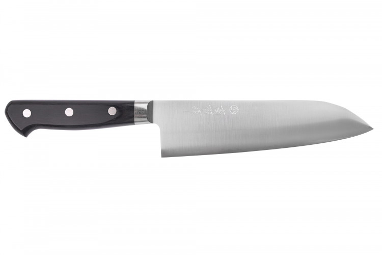 Couteau santoku 16,5cm japonais artisanal Takamura VG10 Poli