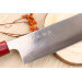 Couteau nakiri 16,5cm japonais artisanal Takeshi Saji VG10 Rainbow