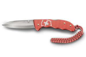 Couteau pliant Victorinox Evoke Alox 0.9415.L25 Édition Limitée 2025 manche alox stone rouge 13,6cm