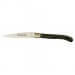 Couteau Laguiole GILLES, manche 12 cm pointe de corne noire