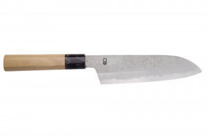 Couteau santoku 18cm japonais artisanal Sakai Kikumori Kikuzuki Rin