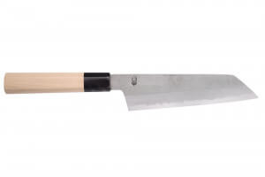 Couteau santoku kiritsuke 18cm japonais artisanal Sakai Kikumori Kikuzuki Rin