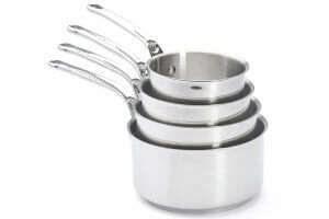 Set de 4 casseroles De Buyer Milady en acier inoxydable 14-16-18-20cm