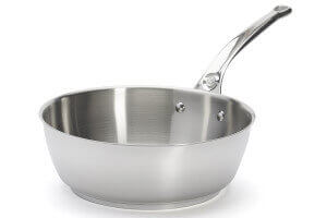 Sauteuse bombée De Buyer Milady 24cm en acier inoxydable