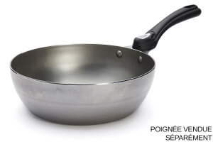 Sauteuse paysanne De Buyer Mineral B Twisty 24cm en acier