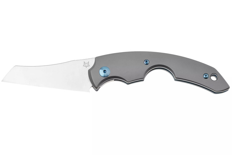 Couteau pliant coupe-cigare Fox Virtus FX.541TI manche 10cm en titanium + &eacute;tui cuir