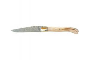 Couteau Laguiole GILLES, manche 12 cm pointe de corne blonde