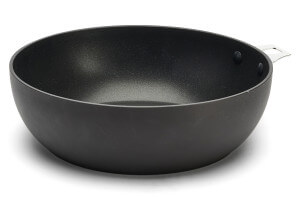 Sauteuse bombée antiadhésive De Buyer Choc Intense Twisty en aluminium forgé