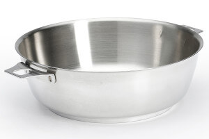 Sauteuse bombée De Buyer Milady Twisty 24cm en acier inoxydable