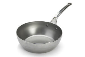 Sauteuse paysanne De Buyer Mineral B Pro 24cm en acier et poignée en fonte d'inox