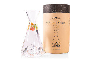 Carafe à eau Alaskan Maker Topographic Everest en verre cristallin