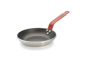 Poêle antiadhésive De Buyer Choc Classic HACCP rouge en aluminium