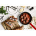 Poêle antiadhésive De Buyer Choc Classic HACCP rouge en aluminium