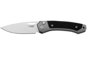 Couteau pliant LionSteel Twain TW-GYGBK manche 10,5cm en titanium gris et G10 noir