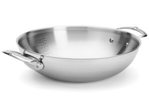 Wok De Buyer Affinity 32cm en acier inoxydable 5 ply