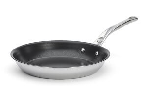 Poêle antiadhésive De Buyer Affinity en acier inoxydable 5 ply revêtement céramique