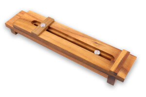 Support évier pour pierre à aiguiser Wusaki en acacia