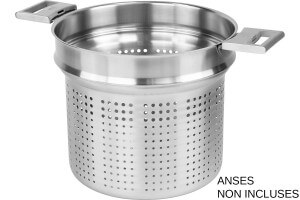 Élément cuit-pâtes Cristel Strate Amovible 22cm en acier inox 18/10