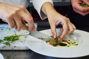 Petit couteau santoku Nogent 11cm manche en bois de hêtre