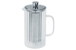 Théière Cristel Breakfast 1,2L en verre borosilicate avec filtre démontable
