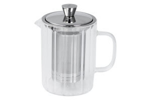 Théière Cristel Breakfast 0,8L en verre borosilicate avec filtre démontable