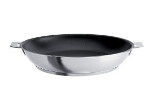 Poêle haute antiadhésive Cristel Strate Amovible en acier inox 18/10