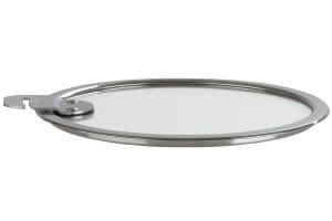 Couvercle plat Cristel Strate Amovible en verre trempé